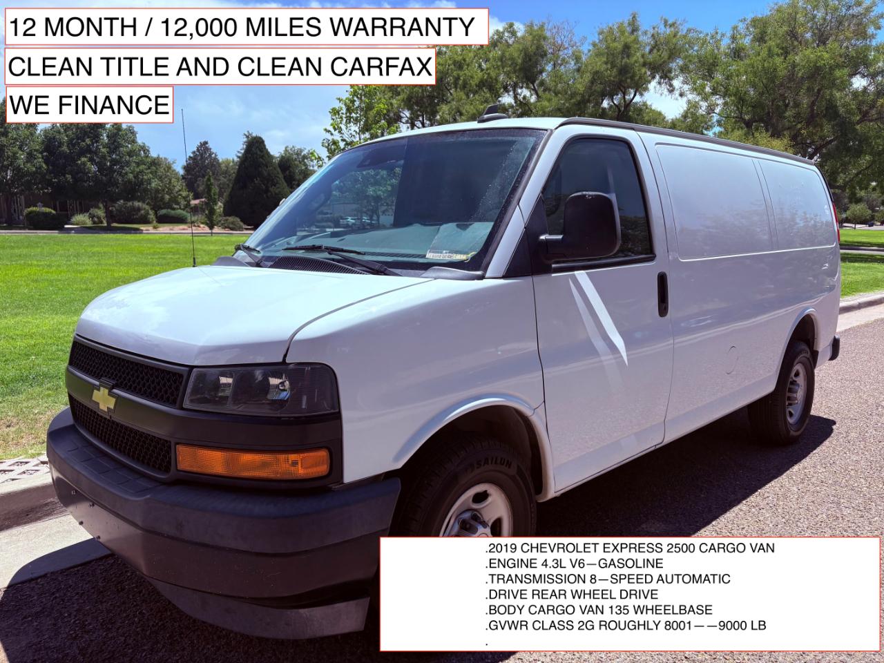 Chevrolet Express 2500 Cargo 2019