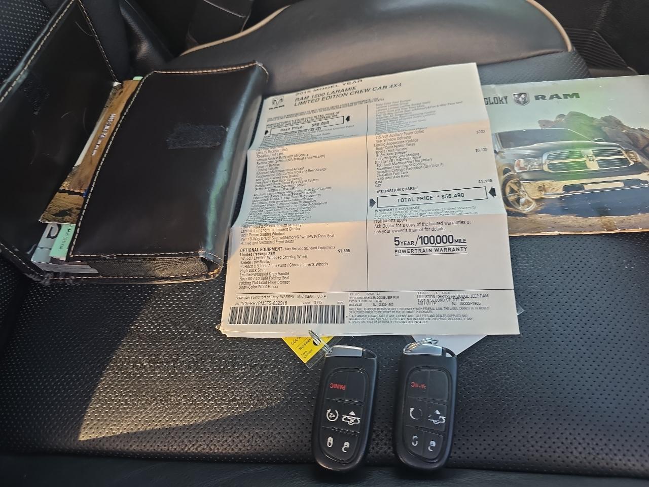 RAM 1500 4WD Crew Cab 149" Laramie Limited 2015