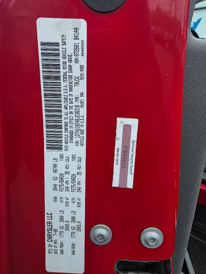 Dodge Ram 1500 4WD Quad Cab 140.5" Sport 2008