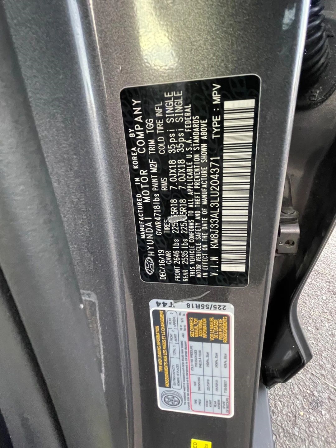 Hyundai Tucson SEL FWD 2020