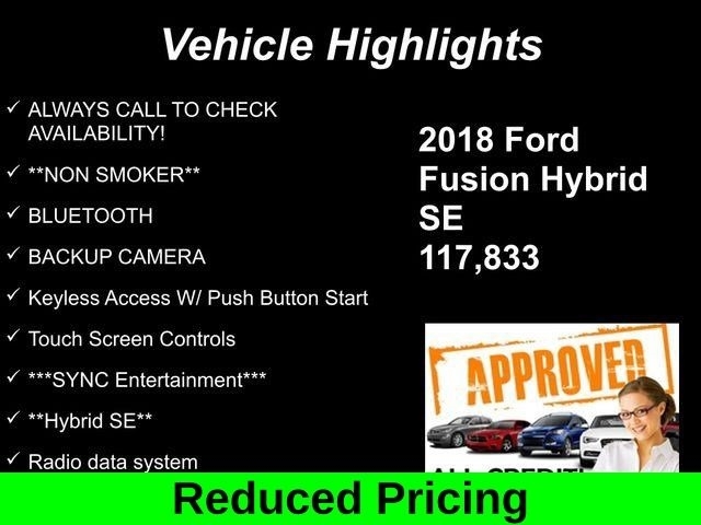 Ford Fusion Hybrid SE 2018