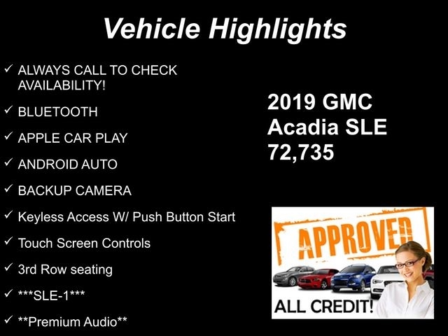 GMC Acadia SLE-1 FWD 2019