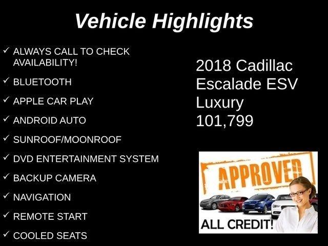 Cadillac Escalade ESV 4WD 4dr Luxury 2018