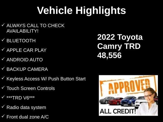 Toyota Camry XSE V6 2022
