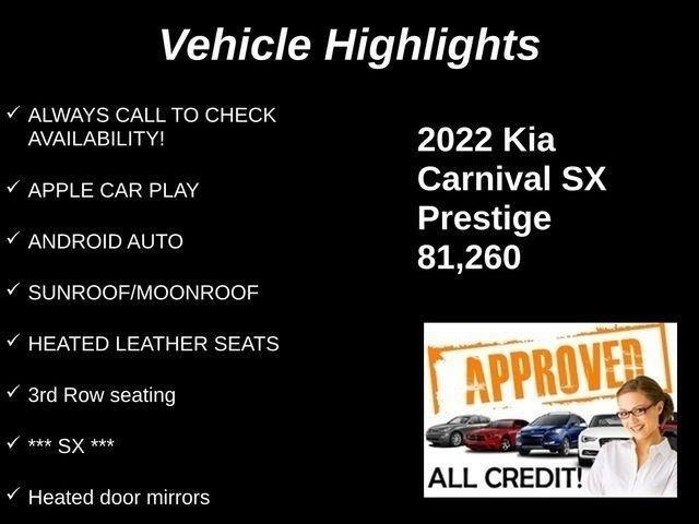 Kia Carnival SX Prestige 2022