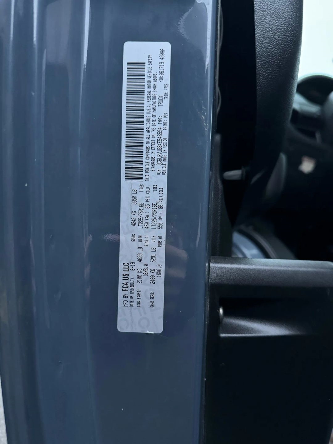 RAM Promaster 3500 High Roof w/Extended Length 2019