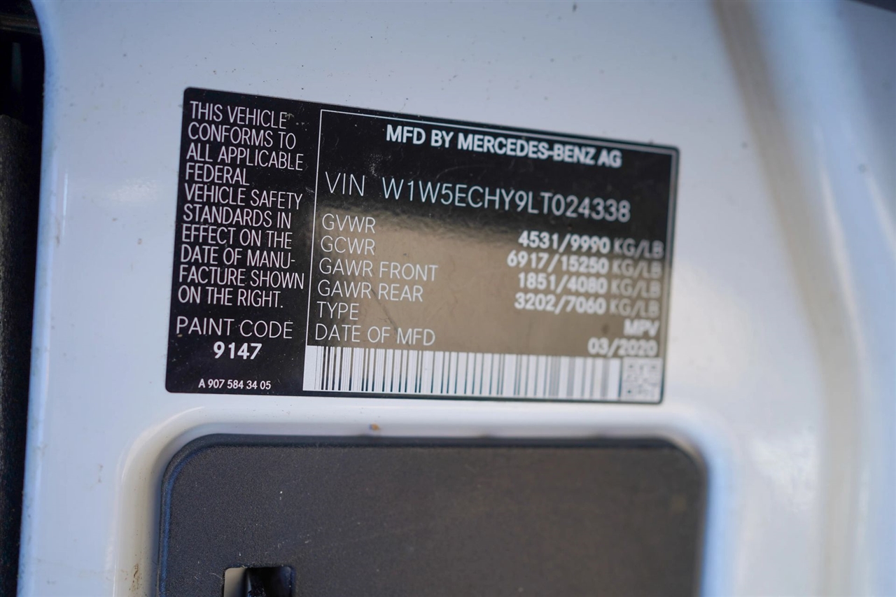 Mercedes-Benz Sprinter 3500 170-in. WB 2020