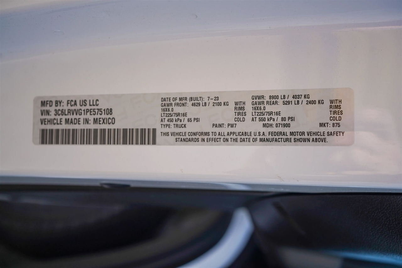 RAM Promaster 2500 Low Roof 2023