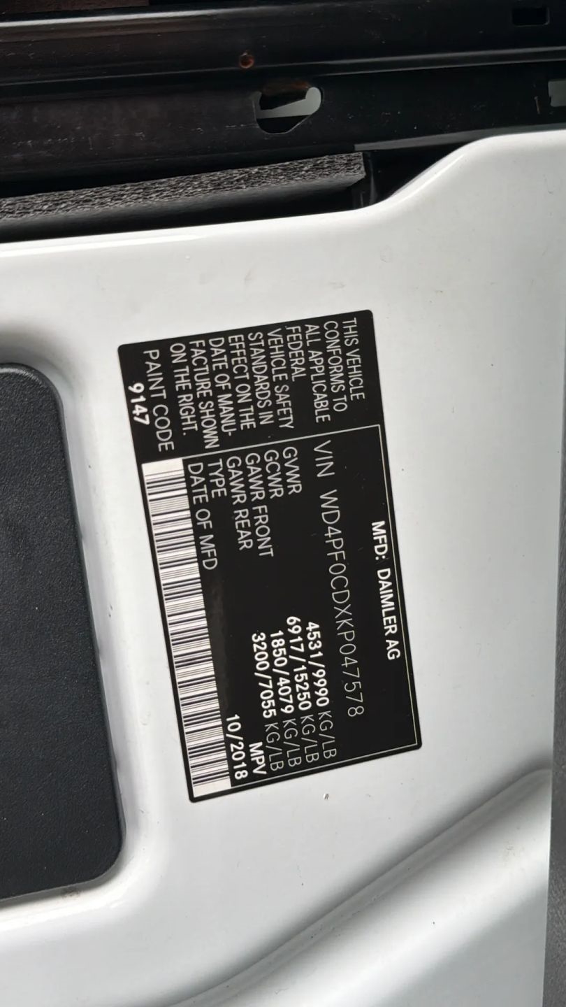 Mercedes-Benz Sprinter 3500 Wagon 144-in. WB 2019