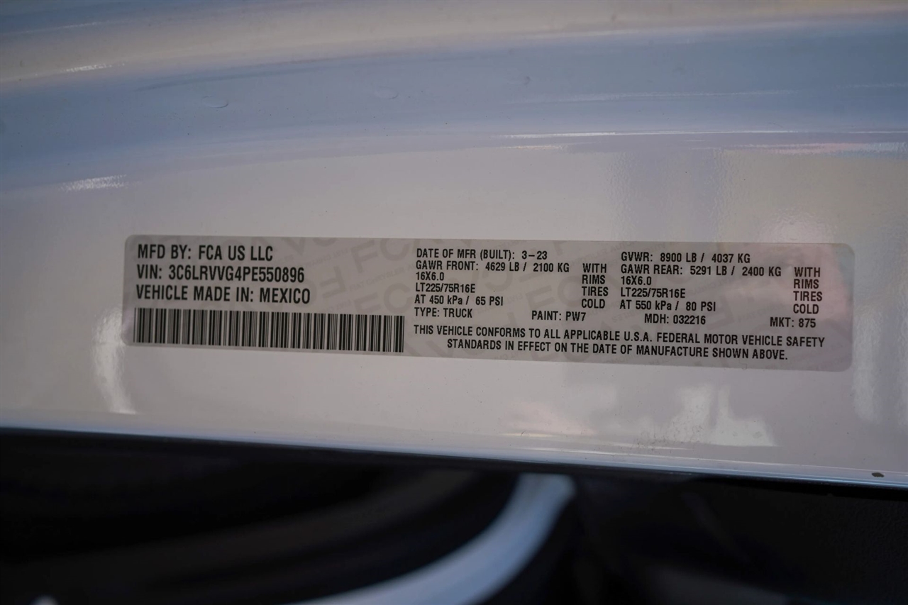 RAM Promaster 2500 Low Roof 2023