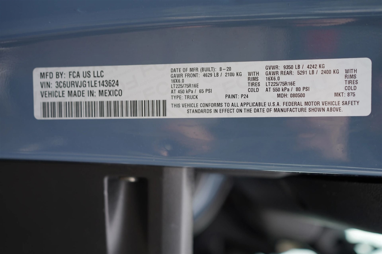 RAM Promaster 3500 High Roof 159-in. WB Ext 2020