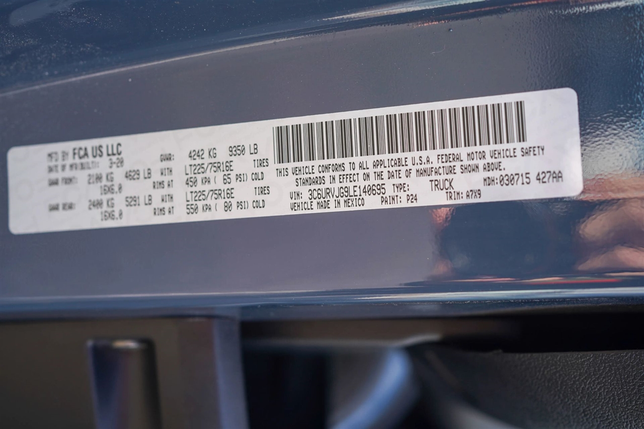 RAM Promaster 3500 High Roof 159-in. WB Ext 2020