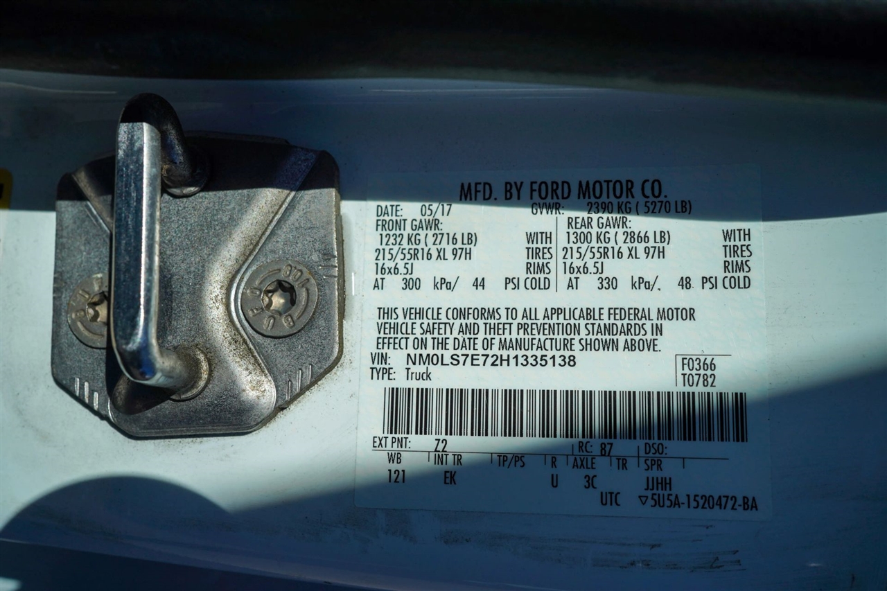 Ford Transit Connect Cargo Van XL LWB w/Rear Liftgate 2017