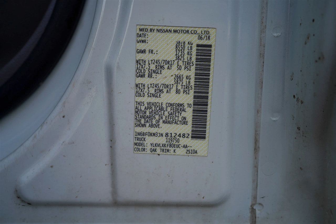 Nissan NV Cargo 1500 SV 2018