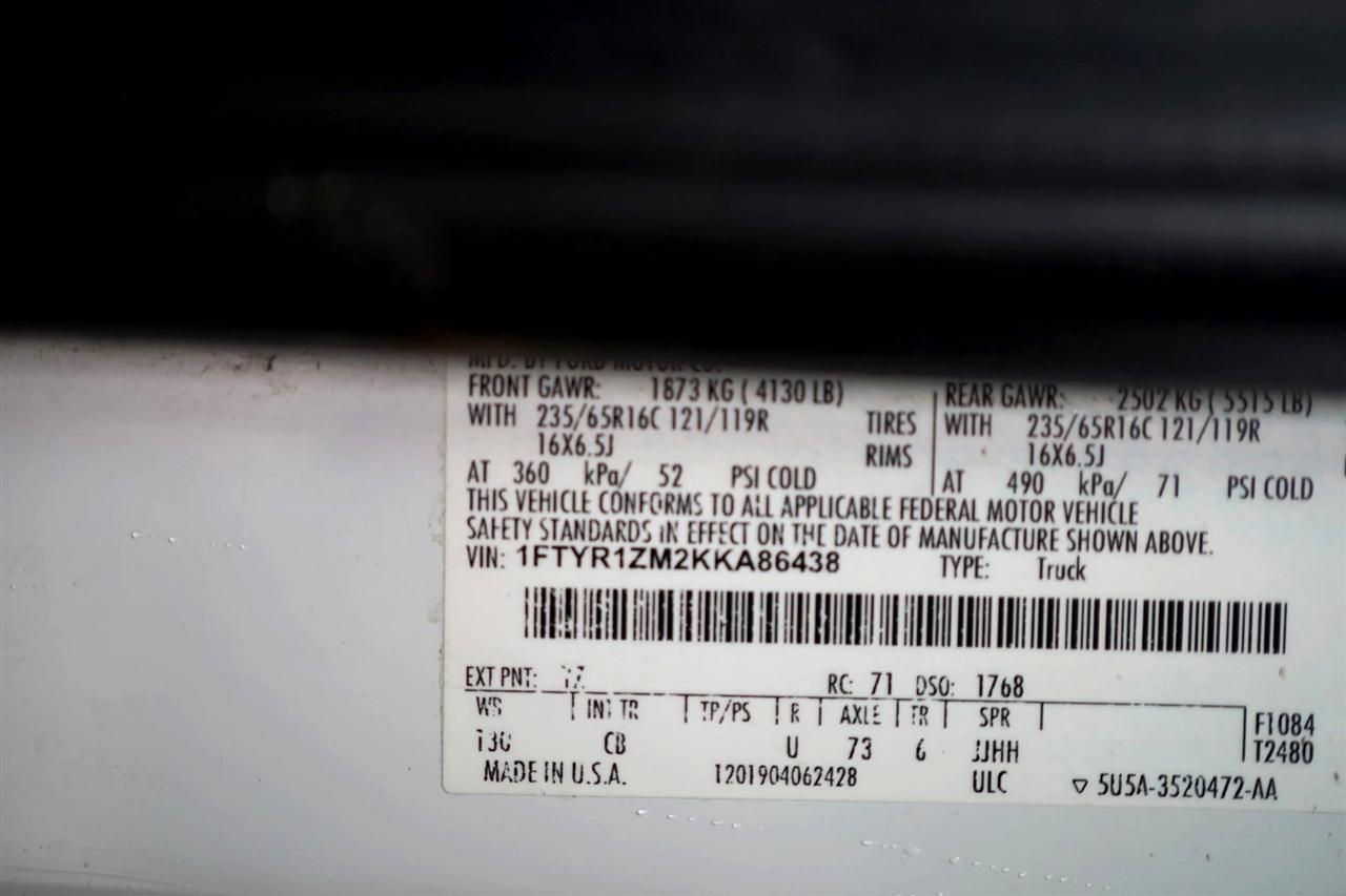 Ford Transit 250 Van Low Roof 60/40 Pass.130-in. WB 2019