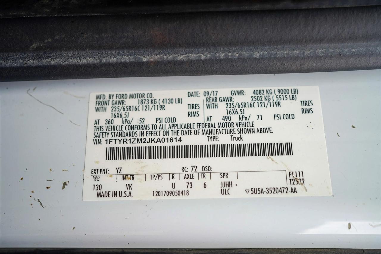 Ford Transit 250 Van Low Roof 60/40 Pass.130-in. WB 2018