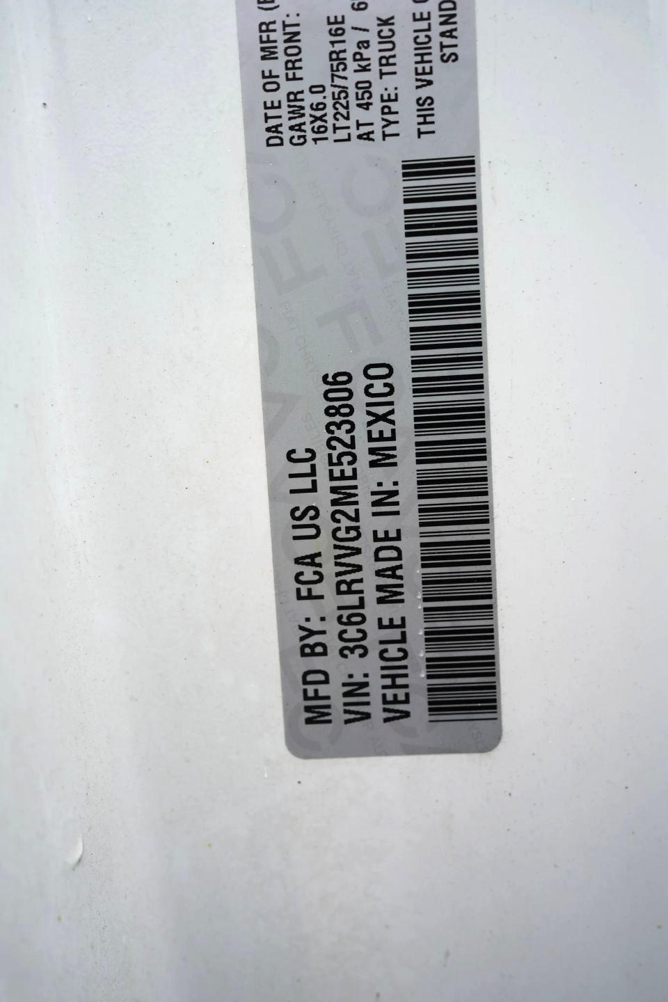 RAM Promaster 2500 Low Roof 2021
