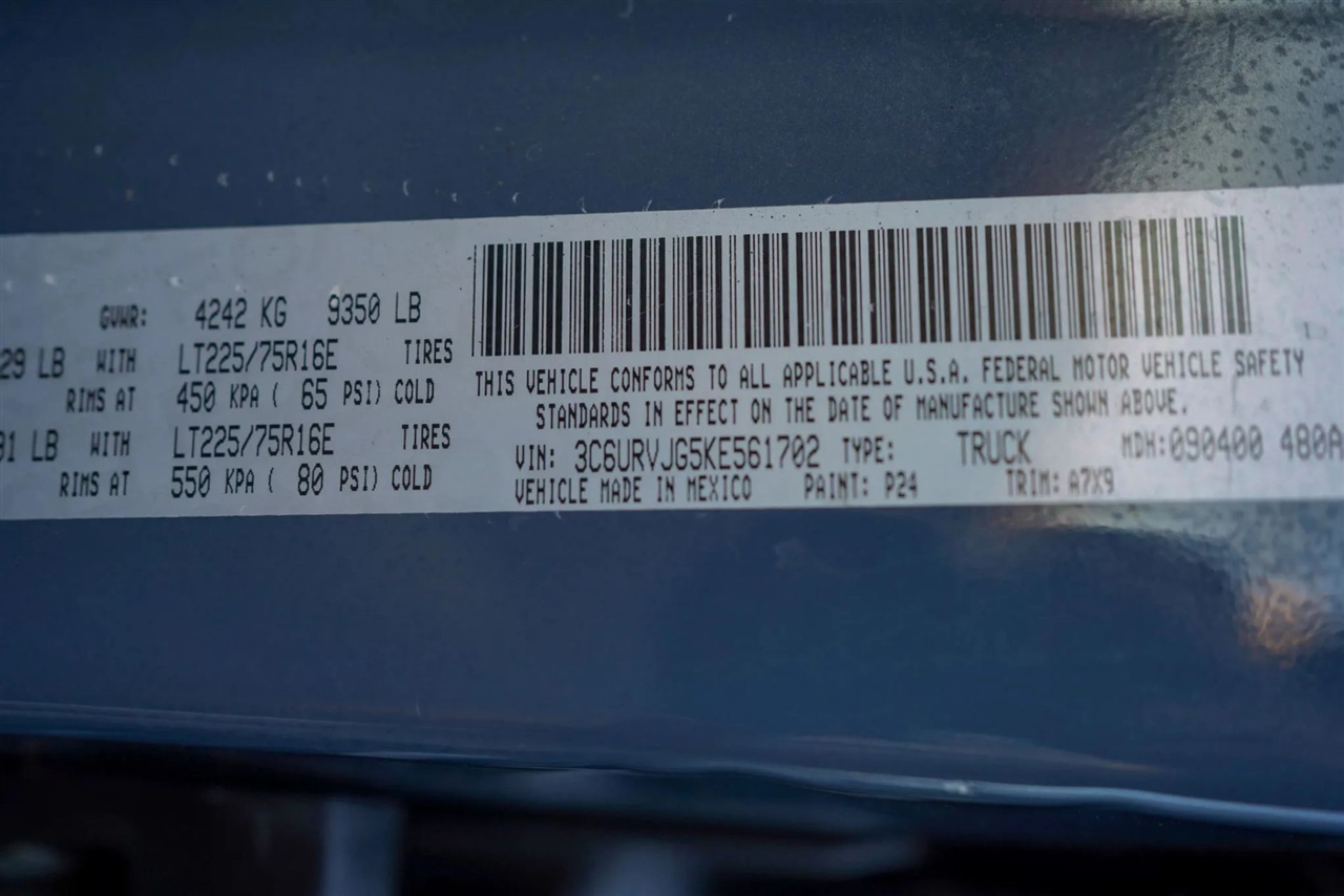 RAM Promaster 3500 High Roof w/Extended Length 2019