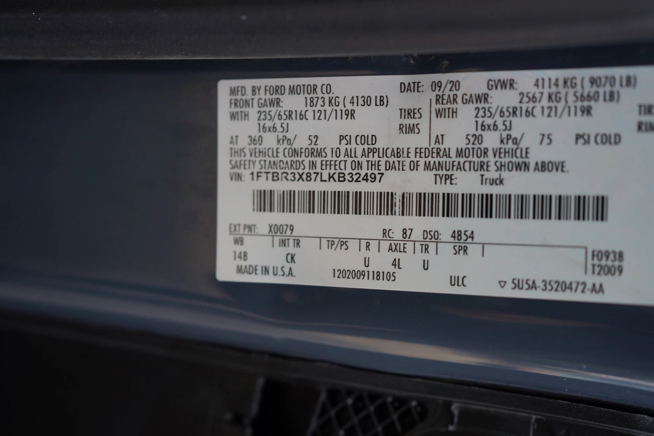 Ford Transit 250 Van High Roof w/Sliding Pass. 148-in. WB EL 2020