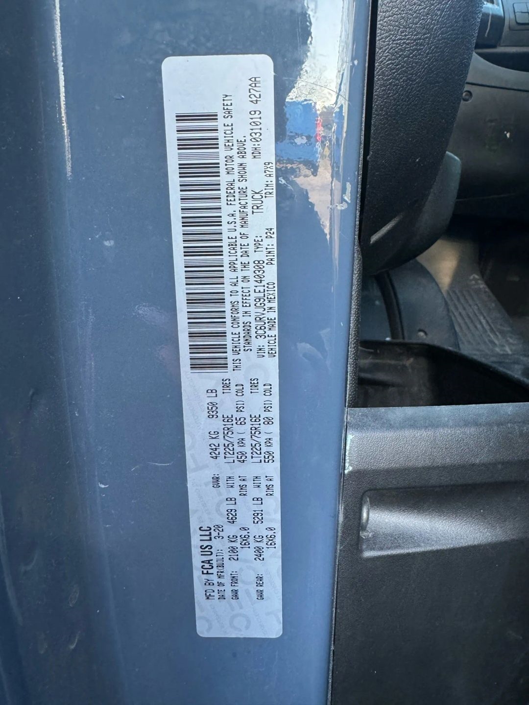 RAM Promaster 3500 High Roof 159-in. WB Ext 2020