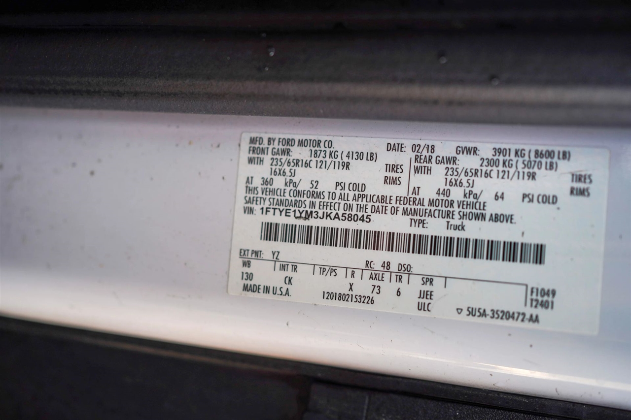 Ford Transit 150 Van Low Roof w/Sliding Pass. 130-in. WB 2018