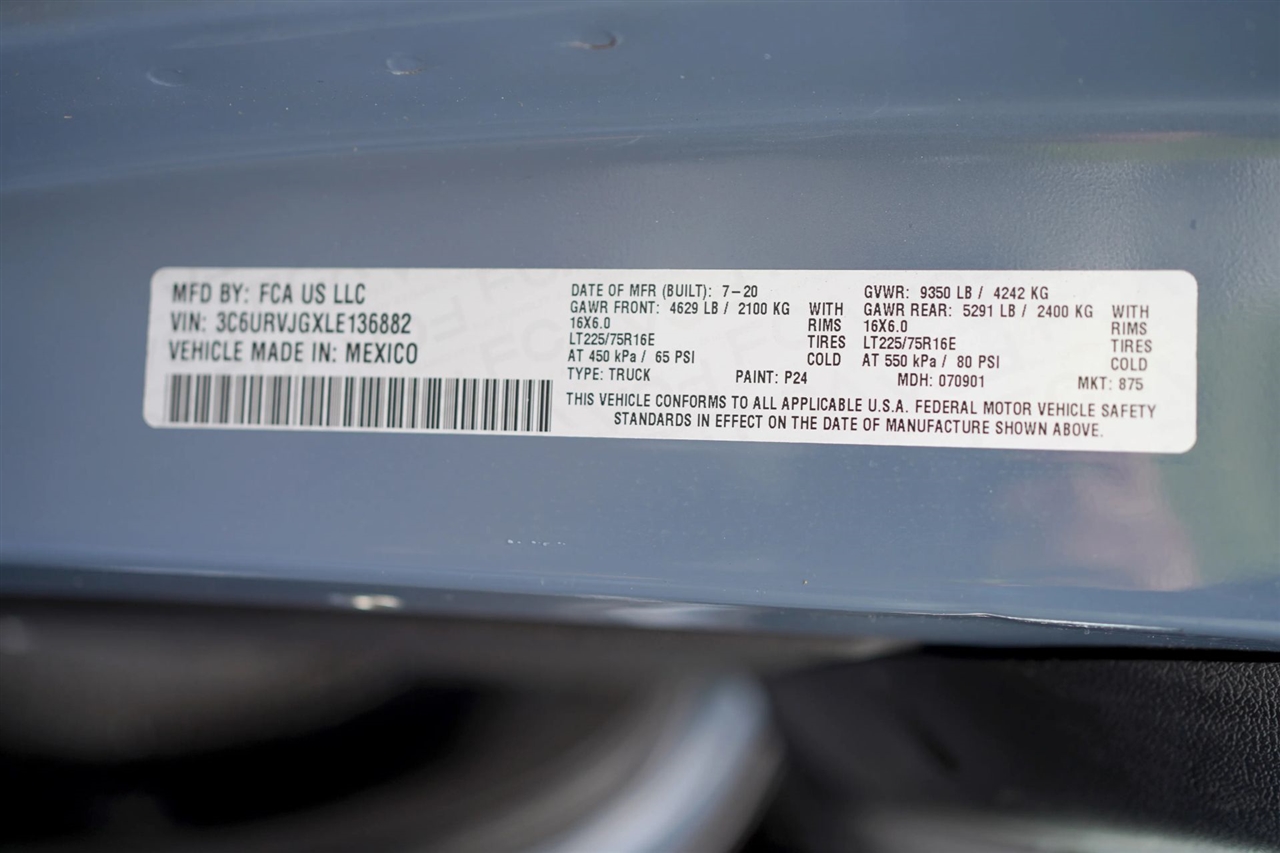 RAM Promaster 3500 High Roof 159-in. WB Ext 2020