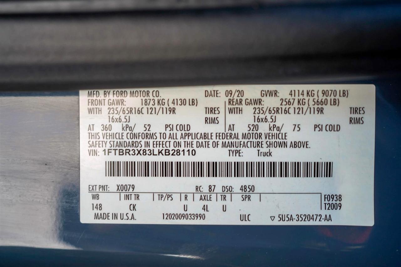 Ford Transit 250 Van High Roof w/Sliding Pass. 148-in. WB EL 2020