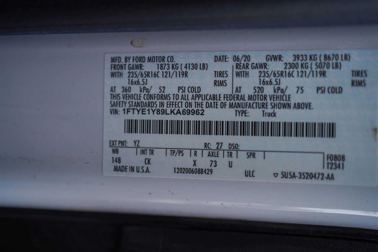 Ford Transit 150 Van Low Roof w/Sliding Pass. 130-in. WB 2020