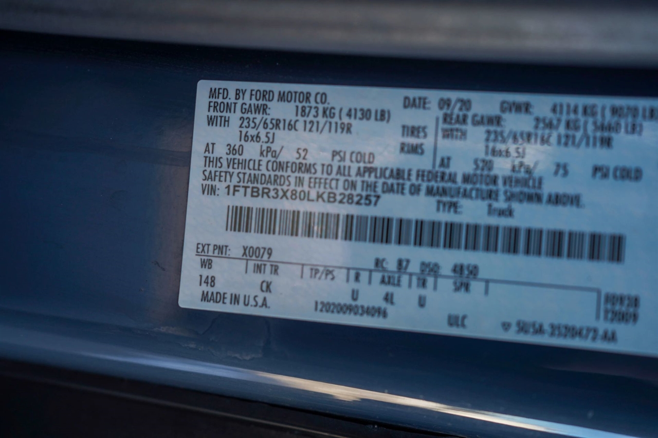 Ford Transit 250 Van High Roof w/Sliding Pass. 148-in. WB EL 2020