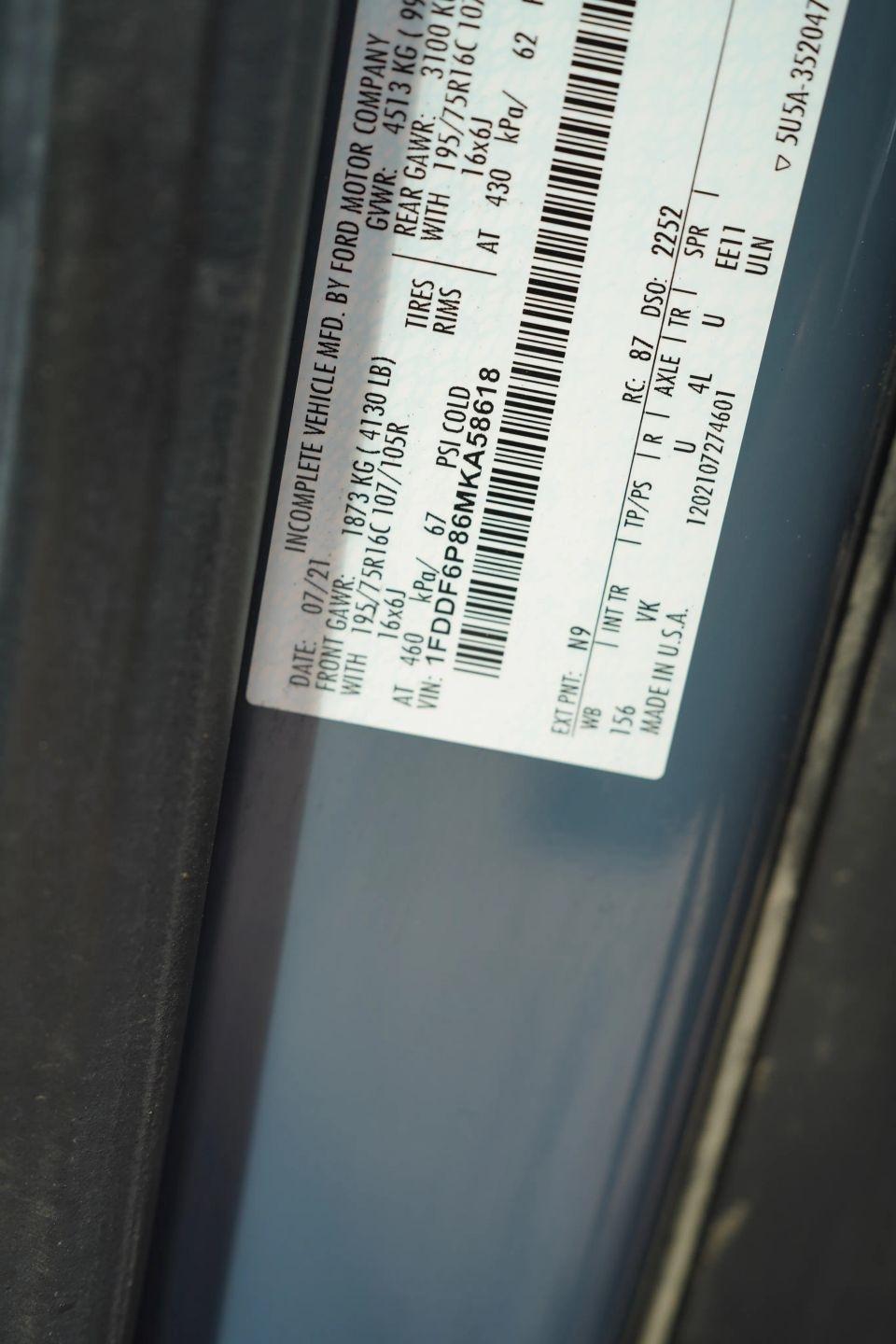 Ford Transit T-350 HD DRW 2021