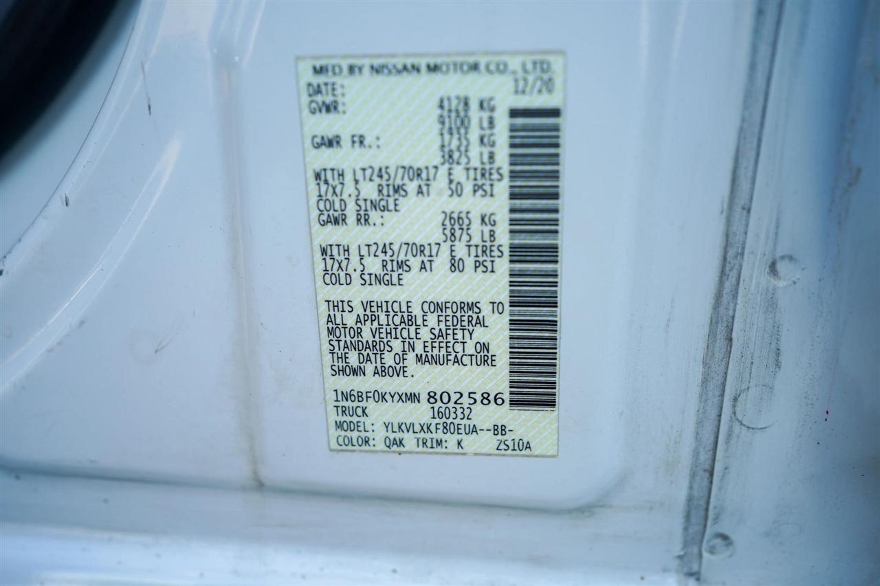 Nissan NV Cargo 2500 HD SV V6 2021