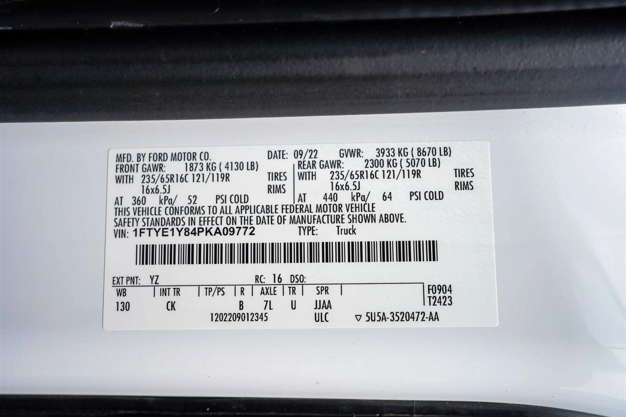 Ford Transit 150 Van Low Roof w/Sliding Pass. 130-in. WB 2023