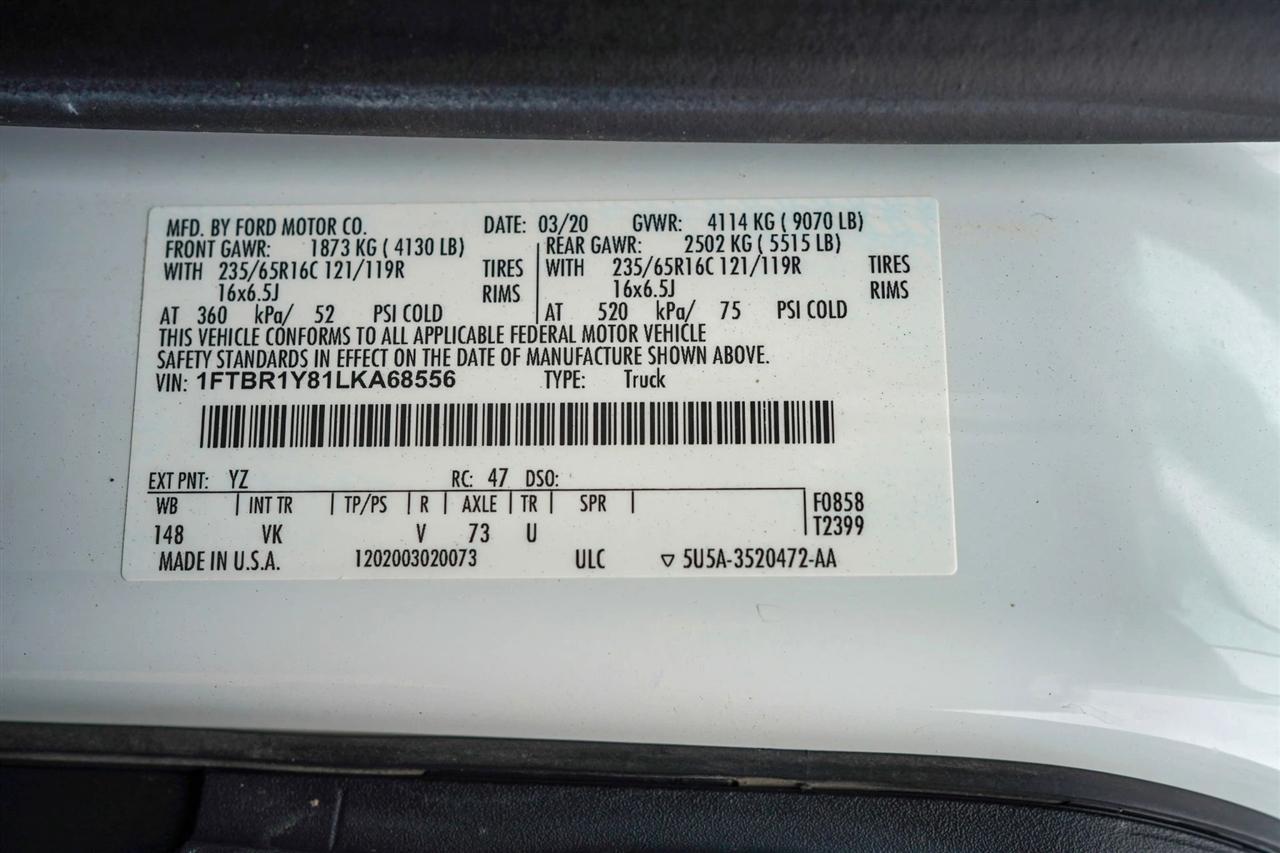 Ford Transit 250 Van Low Roof w/Sliding Pass. 130-in. WB 2020