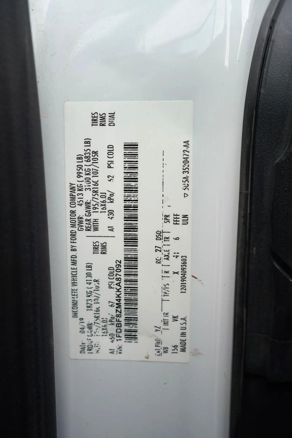 Ford Transit T-350 HD DRW 2019