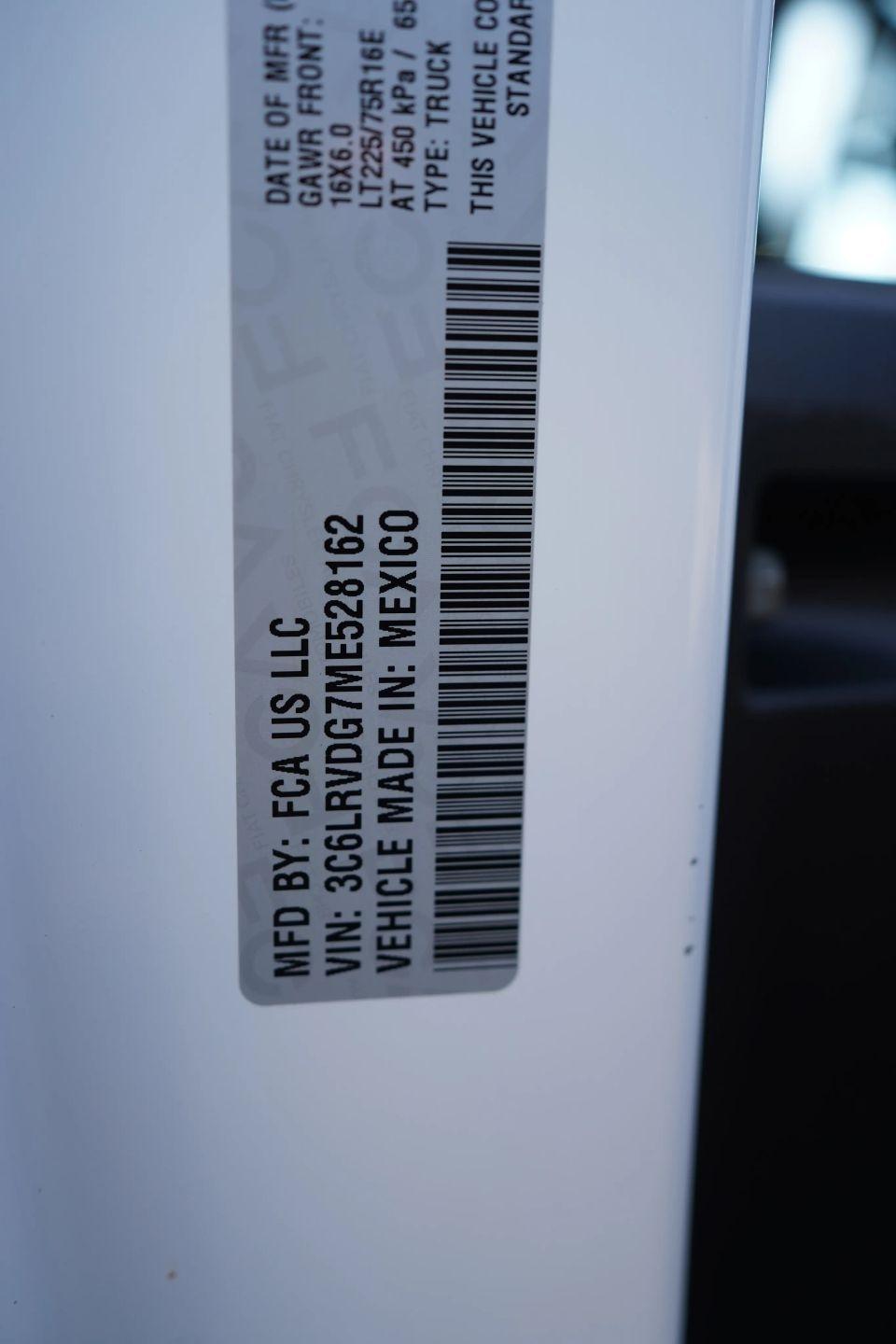 RAM Promaster 2500 High Roof 159-in. WB 2021