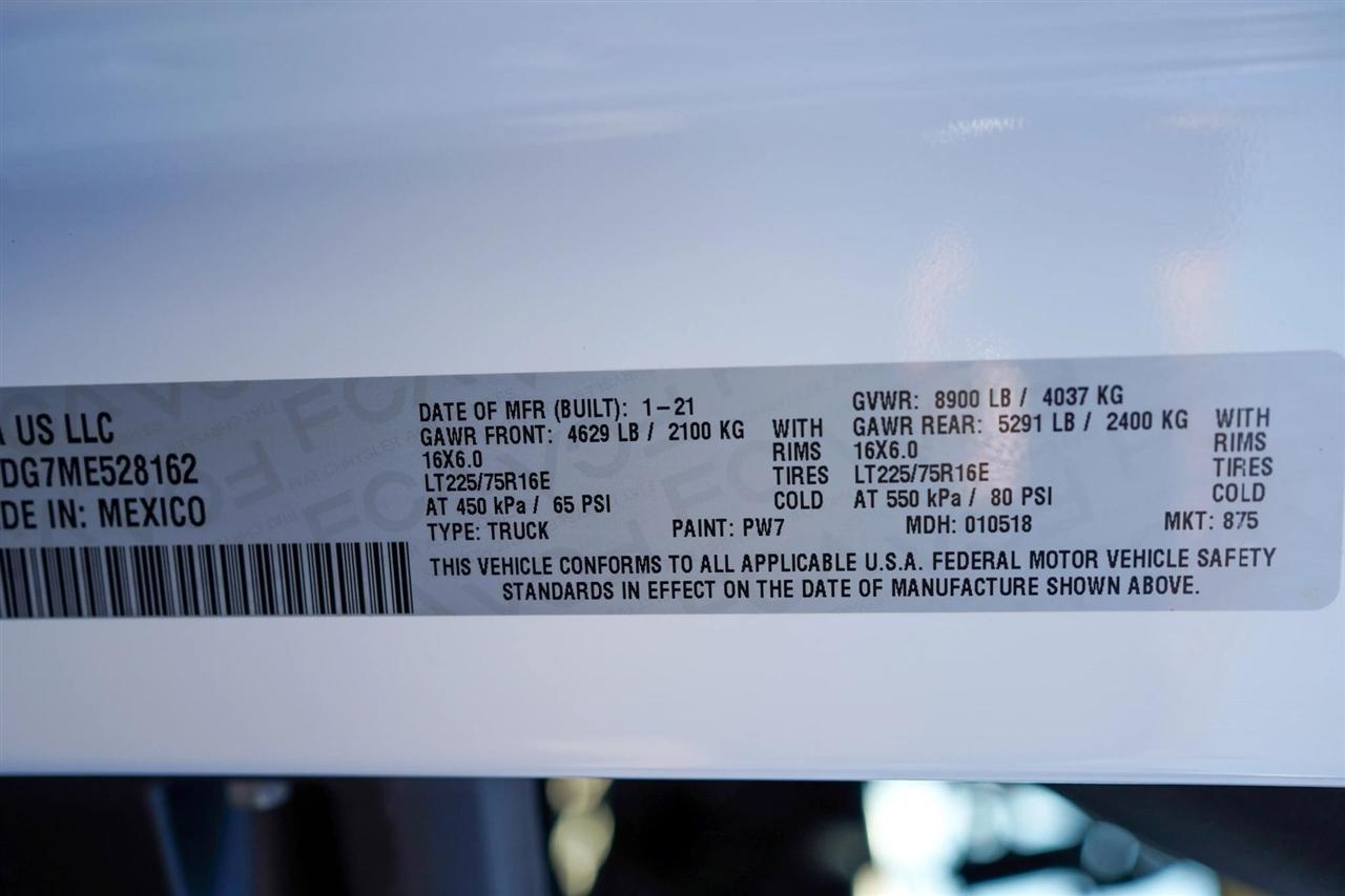 RAM Promaster 2500 High Roof 159-in. WB 2021