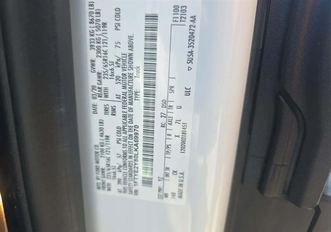 Ford Transit 150 Van Low Roof w/Sliding Pass. 148-in. WB 2020
