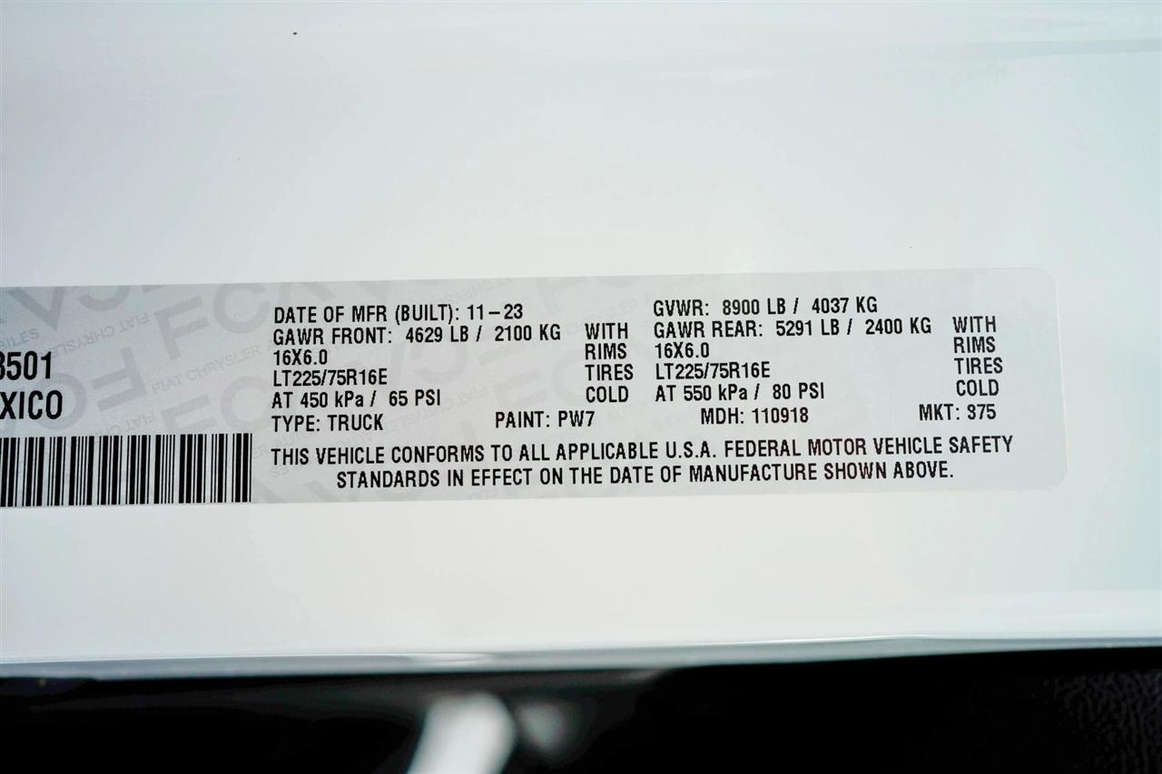 RAM Promaster 2500 High Roof 159-in. WB 2023