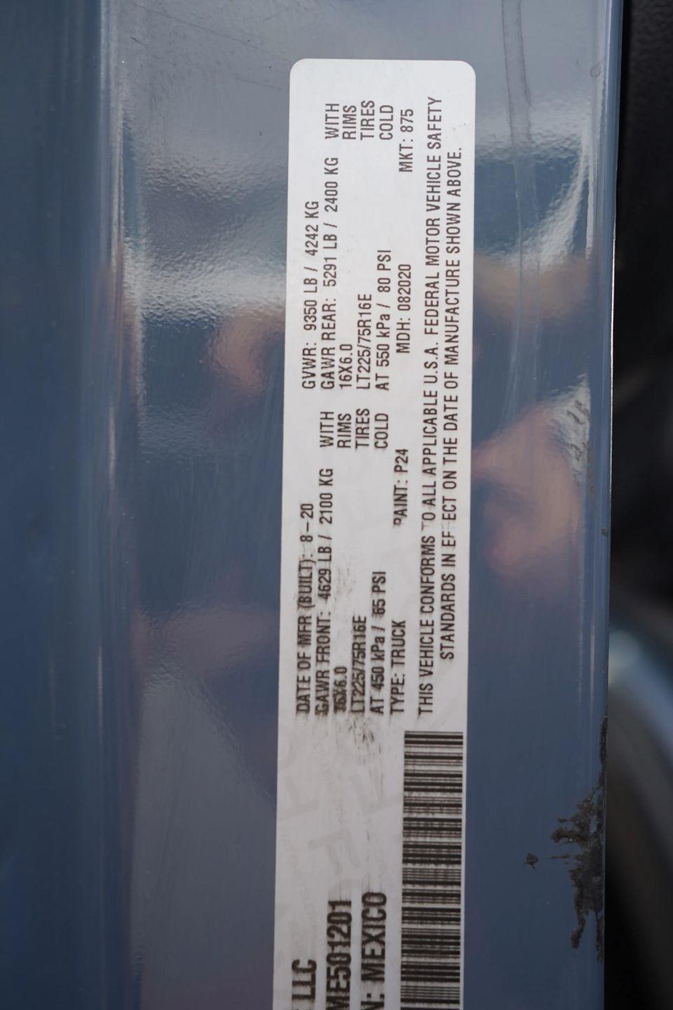 RAM Promaster 3500 High Roof 159-in. WB 2021