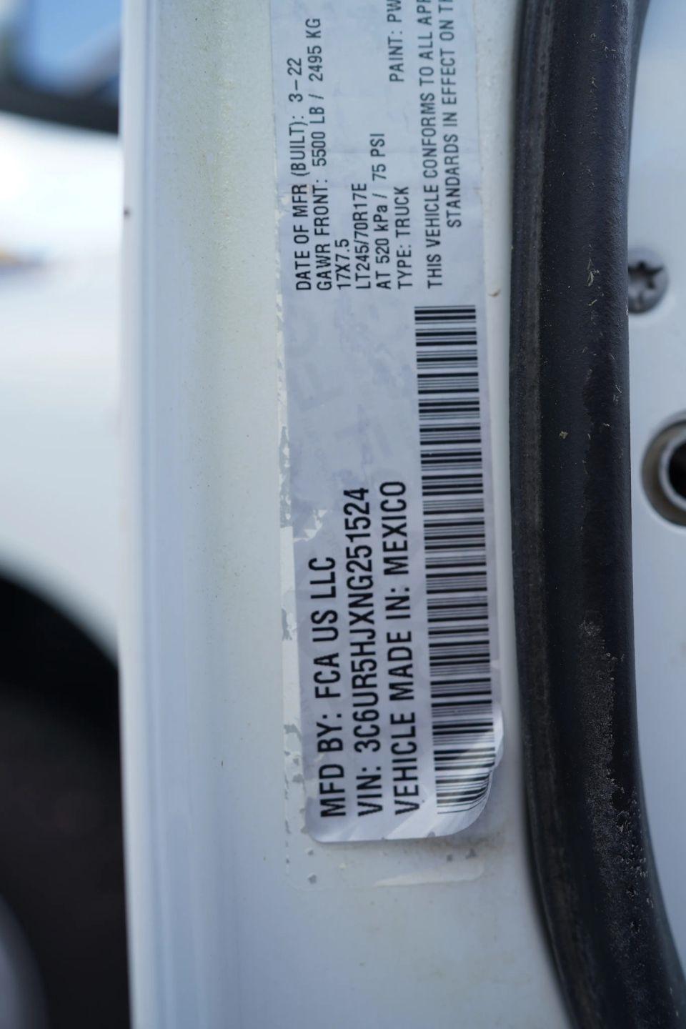 RAM 2500 Tradesman Crew Cab LWB 4WD 2022