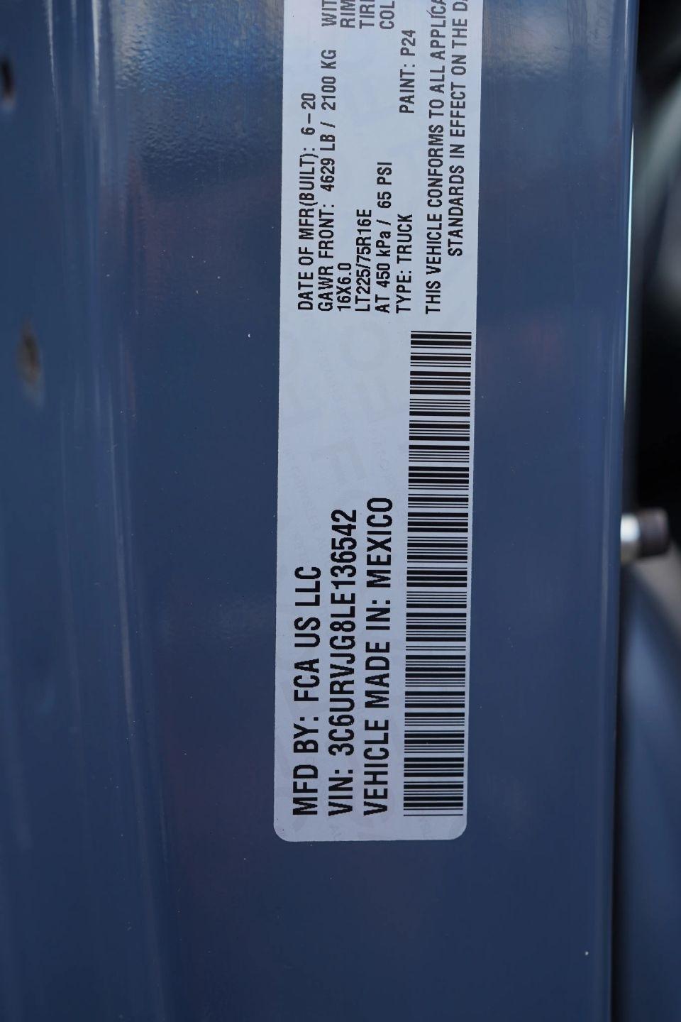 RAM Promaster 3500 High Roof 159-in. WB Ext 2020
