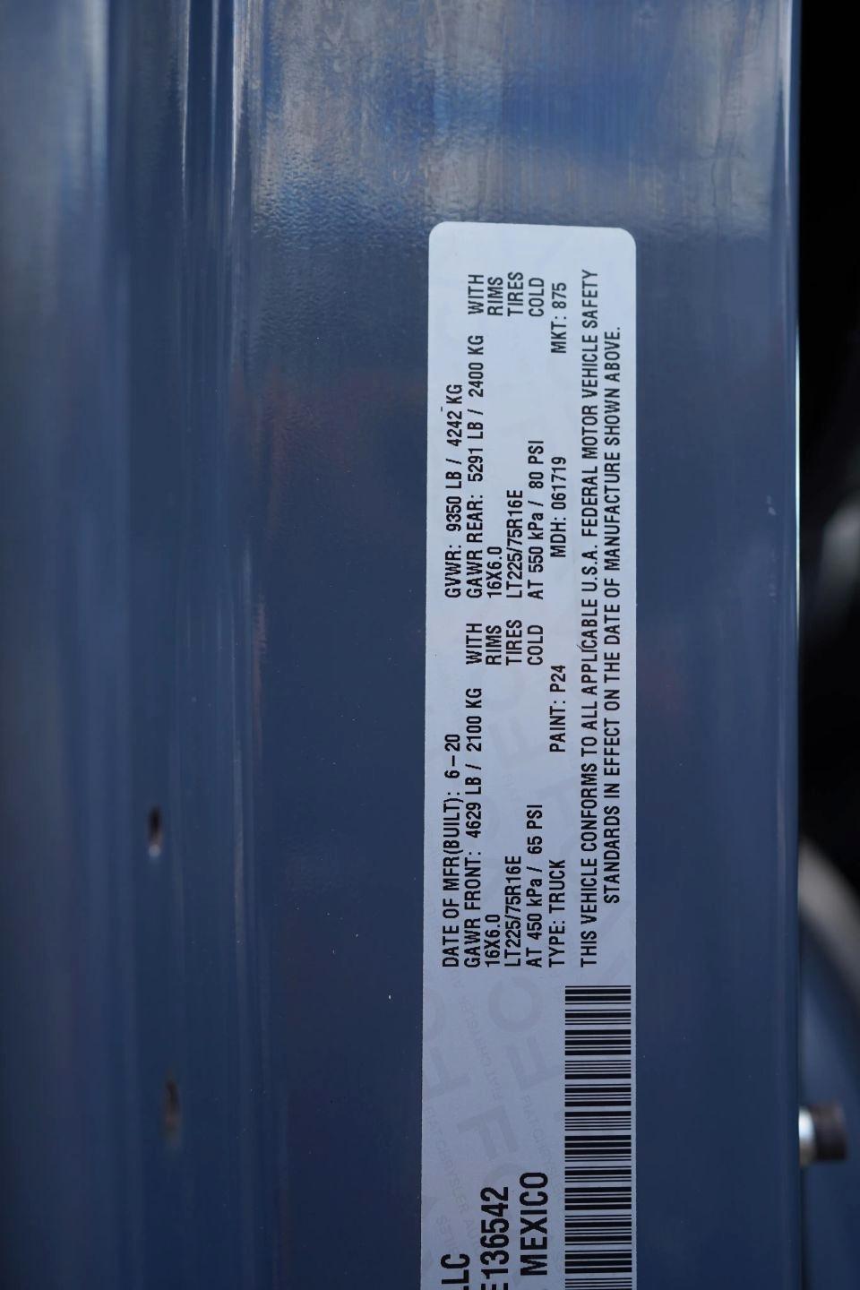 RAM Promaster 3500 High Roof 159-in. WB Ext 2020