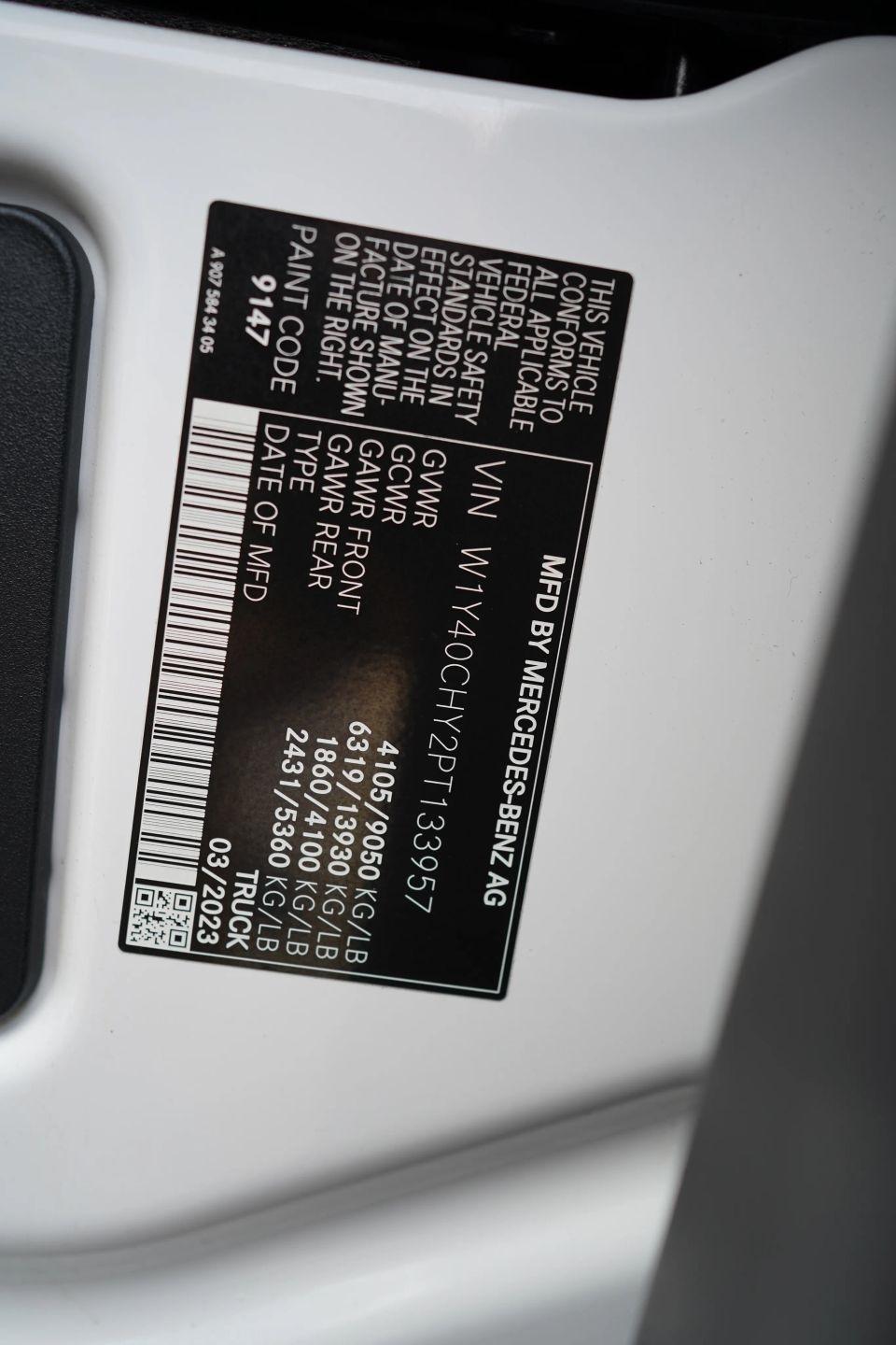 Mercedes-Benz Sprinter 2500 170-in. WB 2023