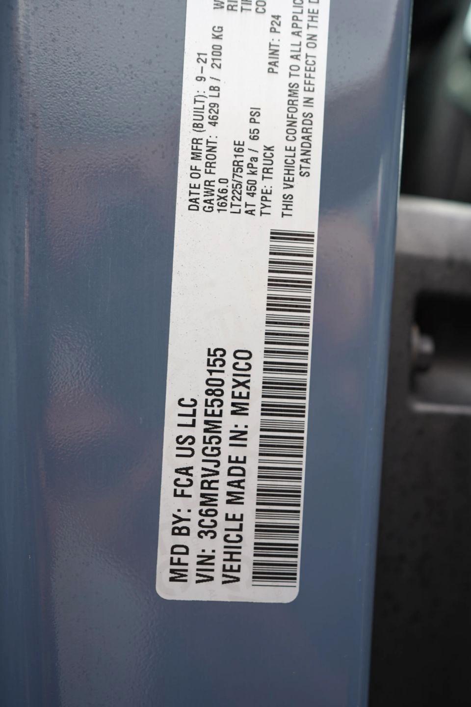 RAM Promaster 3500 High Roof 159-in. WB Ext 2021