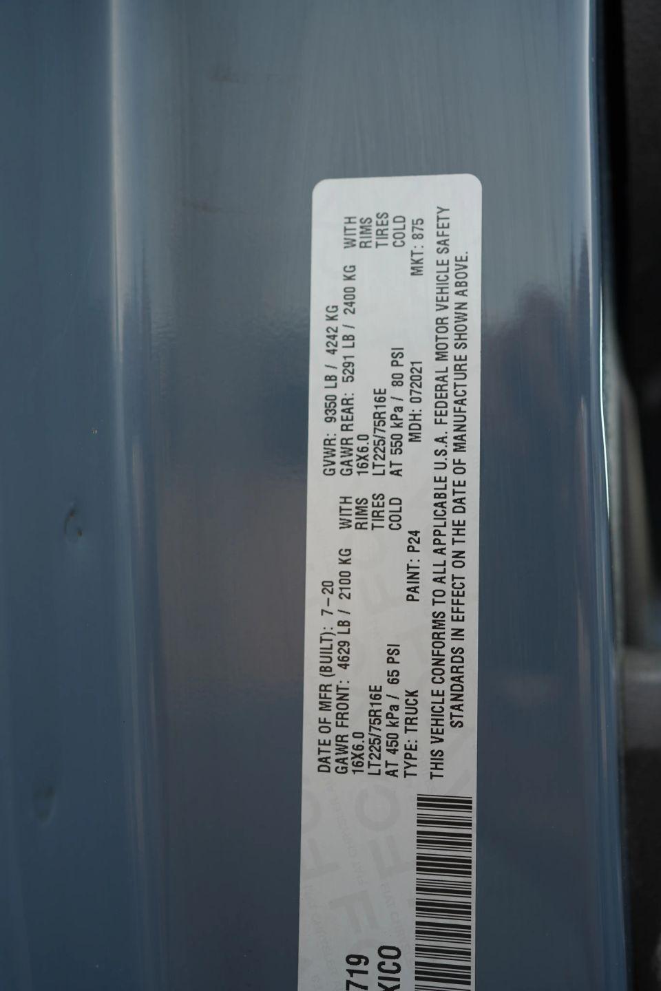 RAM Promaster 3500 High Roof 159-in. WB Ext 2020