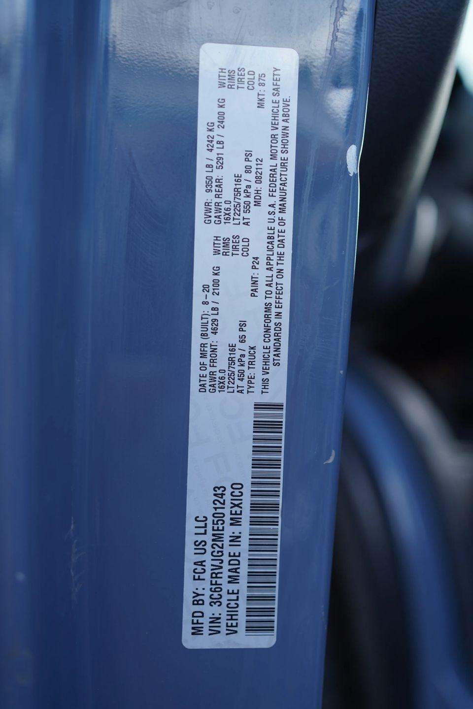 RAM Promaster 3500 High Roof 159-in. WB 2021