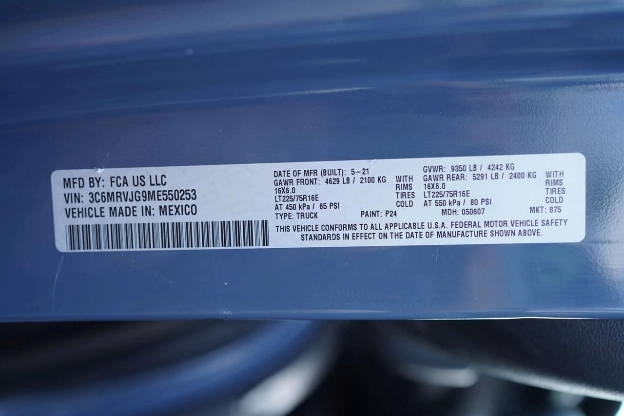 RAM Promaster 3500 High Roof 159-in. WB Ext 2021