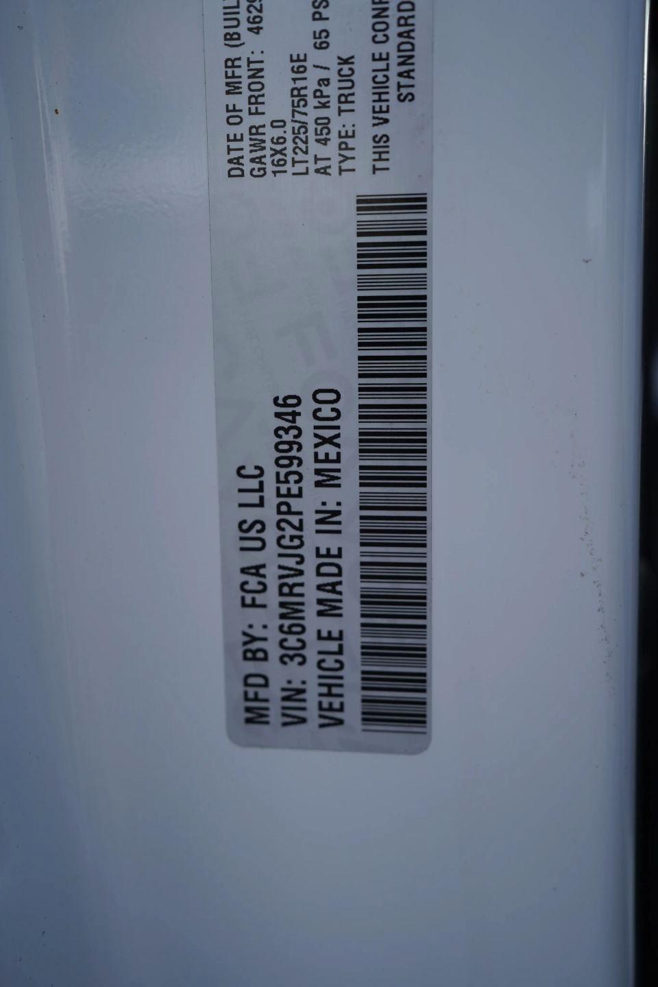 RAM Promaster 3500 High Roof 159-in. WB Ext 2023