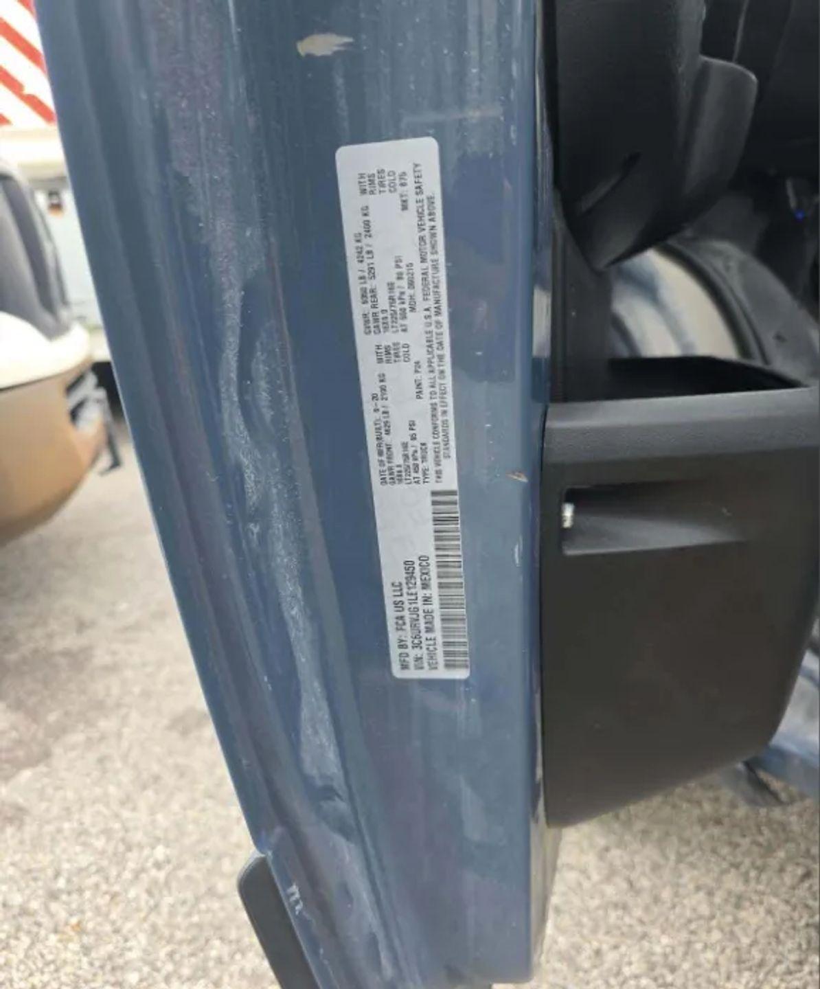 RAM Promaster 3500 High Roof 159-in. WB Ext 2020