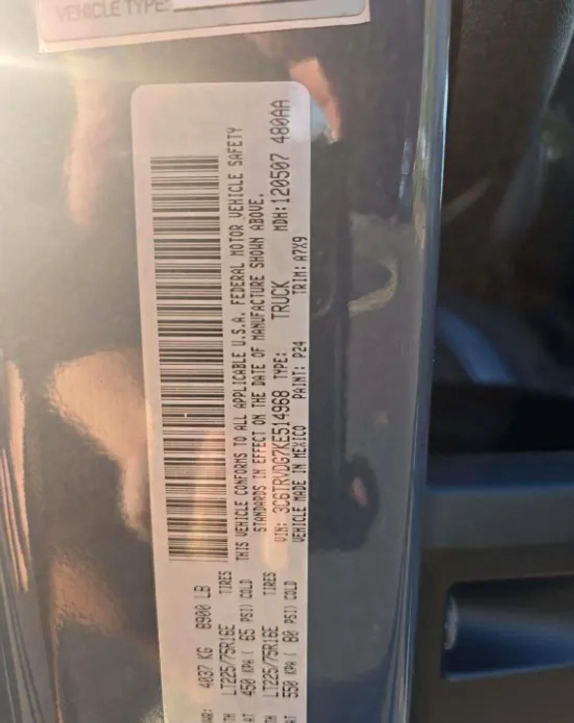 RAM Promaster 2500 High Roof Tradesman 159-in. WB 2019
